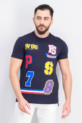 Granatowa koszulka krótkie rękawy (2XL)