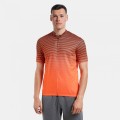 Pomarańczowa koszulka rowerowa wzór (2XL)