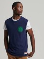 Granatowy t-shirt bez rękawów (M)