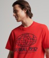 Czerwony t-shirt nadruk (L)