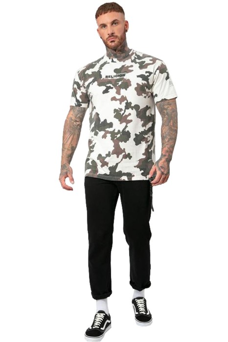 Wzorzysty t-shirt logo (L)