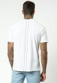 Biały t-shirt print (L)