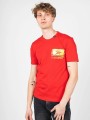 Czerwony t-shirt print (L)