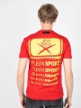 Czerwony t-shirt print (L)