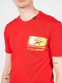 Czerwony t-shirt print (L)