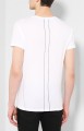 Biały t-shirt nadruk (M)