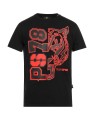Czarny t-shirt print (M)