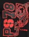 Czarny t-shirt print (M)