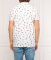 Biała koszulka polo wzór (XL)