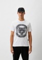 Biały logowany t-shirt (XL)