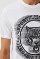 Biały logowany t-shirt (XL)