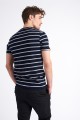 Granatowy t-shirt paski (S)
