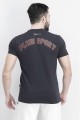 Czarny t-shirt krótkie rękawy (S)