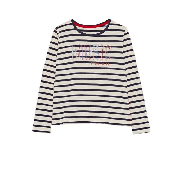 Dwukolorowy t-shirt paski (10L)