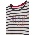Dwukolorowy t-shirt paski (10L)