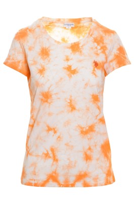Dwukolorowy t-shirt wzór (S)