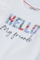 Biała koszulka falbanki (5-6L)