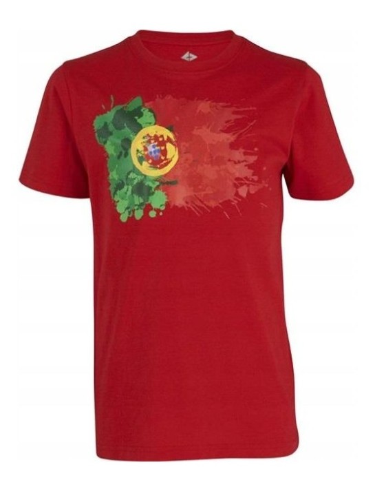 Czerwony t-shirt nadruk (12L)