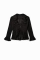 Czarny asymetryczny top (XL)