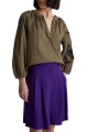 Khaki bluzka cekiny (42)
