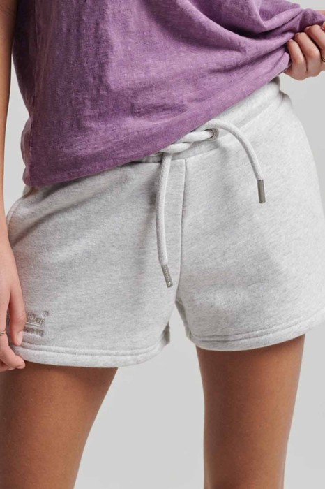 Szare melanżowe spodenki (40)