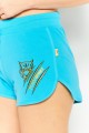 Niebieskie spodenki nadruk (XL)