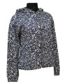 Granatowa bluza wzór zamek (M)