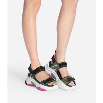 Kolorowe sandały rzepy (39)