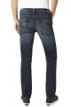 Granatowe proste jeansy guziki (30/34)