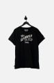 Czarny t-shirt print