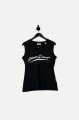 Czarny logowany top