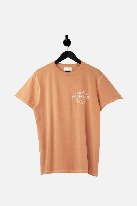 Melanżowy t-shirt nadruk
