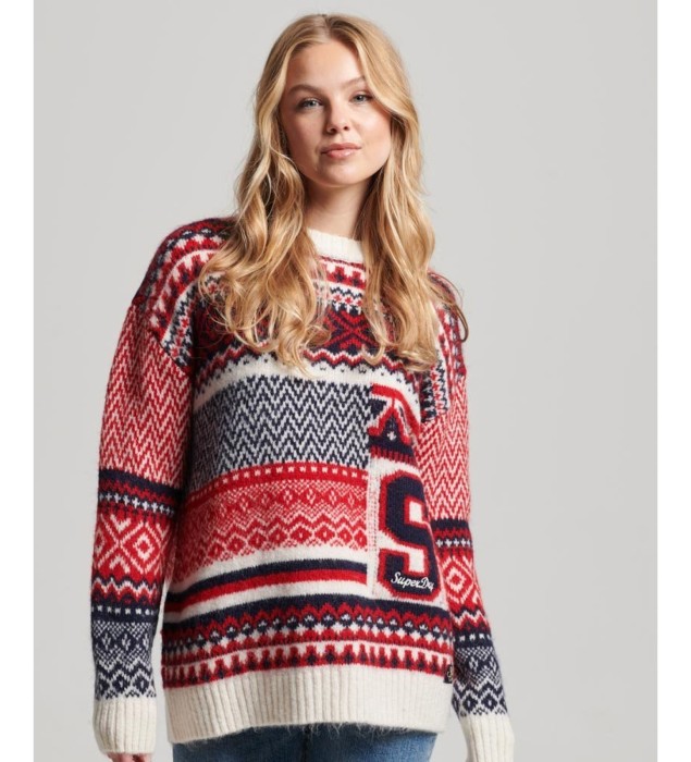 Kolorowy wzorzysty sweter (40)