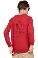 Czerwona bluza nadruk (12L)