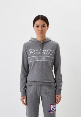 Szara cienka bluza oversize (S)