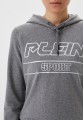 Szara cienka bluza oversize (S)