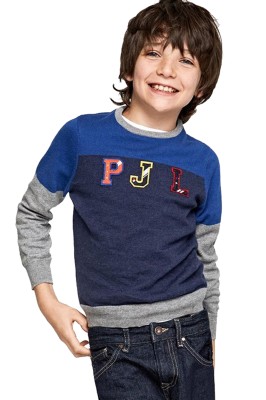 Kolorowy sweter melanż (12L)