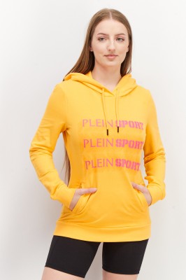 Pomarańczowa logowana bluza (S)
