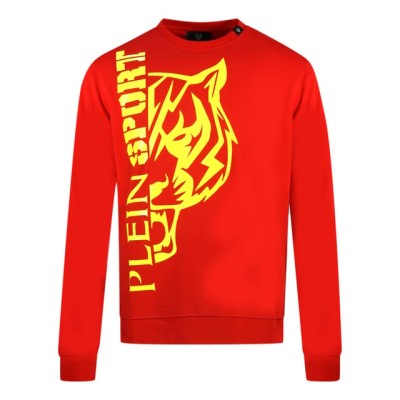 Czerwona bluza nadruk (M)
