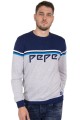 Logowany sweter melanż (L)