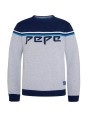 Logowany sweter melanż (L)