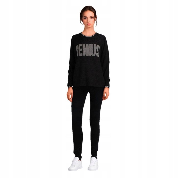 Czarny cienki sweter (XS)