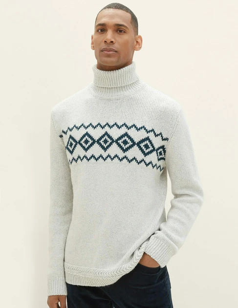 Pleciony sweter golf (L)