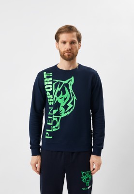 Granatowa bluza nadruk (XL)