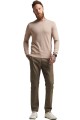 Beżowy sweter melanż haft (2XL)