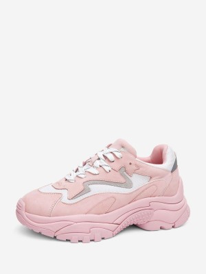 Różowe sportowe buty platforma (40)