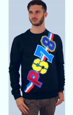 Granatowa bluza nadruk (S)