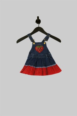 Jeansowa sukienka cekiny (6-9M)