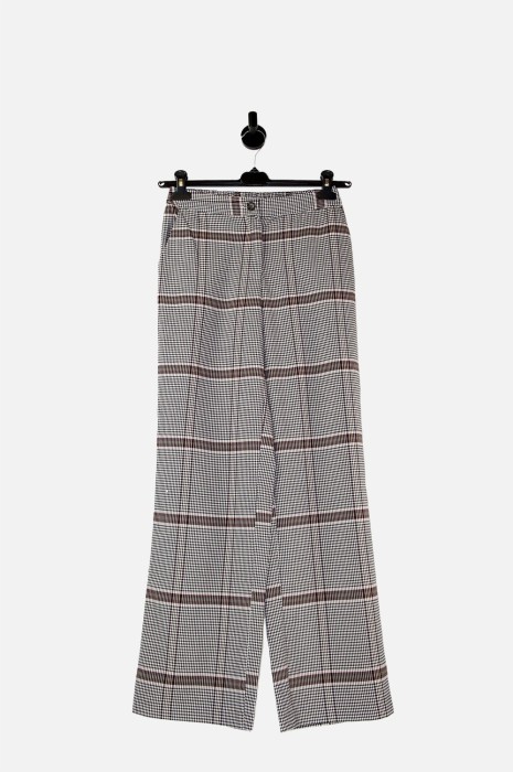 Kolorowe proste spodnie wzór