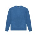 Niebieski sweter pleciony (M)